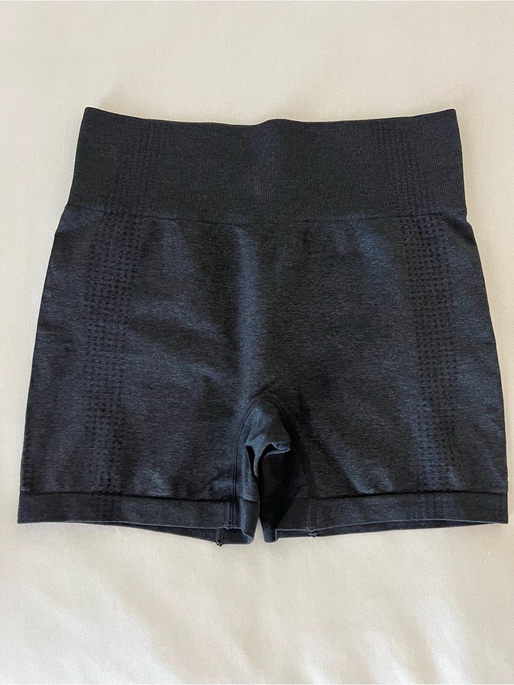 Seamless High-Waist Black Women’s Shorts